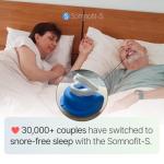 Somnofit-S Anti-Snore Mouth Guard by SnoreLessNow | Made in Switzerland | FDA Cleared | Most Comfortable Anti Snoring Mouthpiece | Sleep Tight Mouth Guard | Adjustable Snoring Solution for Men & Women