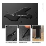 Sweetcrispy Grey Nightstand with 2 Storage Drawers