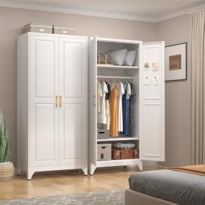 UNICOLY 71'' Wardrobe Closet with Hanging Rod