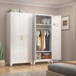 UNICOLY 71'' Wardrobe Closet with Hanging Rod