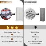 UNICOLY 71'' Wardrobe Closet with Hanging Rod