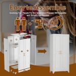 UNICOLY 71'' Wardrobe Closet with Hanging Rod