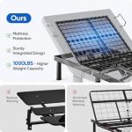 OTDMEL Adjustable Bed Frame Twin XL with Massage, Electric Bed Base Frame with Adjustable Legs, USB Ports, Wireless Remote, Zero Gravity & Anti-Snore, Twin XL