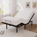 Emerspring Twin XL Adjustable Bed Base Frame and 10 inch Green Tea Memory Foam Mattress, Electric Bed Base w/Wireless Remote, Zero Gravity, Head & Foot Incline, Anti-Snore,Memory Pre-Sets