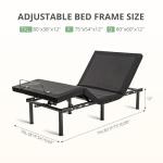 Emerspring Twin XL Adjustable Bed Base Frame and 10 inch Green Tea Memory Foam Mattress, Electric Bed Base w/Wireless Remote, Zero Gravity, Head & Foot Incline, Anti-Snore,Memory Pre-Sets