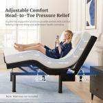 Tami Tami T600 Adjustable Bed Frame Twin XL Size with Remote & Massage - Syncable Electric Beds Bases, Zero Gravity, USB, Side Pocket, Nightlight, Quiet Motor, 5 Min Easy Assembly