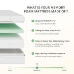 Emerspring Twin XL Adjustable Bed Base Frame and 10 inch Green Tea Memory Foam Mattress, Electric Bed Base w/Wireless Remote, Zero Gravity, Head & Foot Incline, Anti-Snore,Memory Pre-Sets