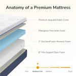 Emerspring Twin XL Adjustable Bed Frame and 10 inch Firm Gel Memory Foam Mattress，Massage，Memory Positions，Head and Foot Incline,Zero Gravity，Dual USB Ports，Under Bed Lights，Anti-Snore，Easy Assembly