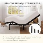 Emerspring Twin XL Adjustable Bed Base Frame and 10 inch Green Tea Memory Foam Mattress, Electric Bed Base w/Wireless Remote, Zero Gravity, Head & Foot Incline, Anti-Snore,Memory Pre-Sets