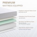 Dyonery Twin XL Adjustable Bed Base Frame with Wireless Remote + 10 Inch Twin XL Green Tea Gel Memory Foam Mattress Bed in a Box, Head and Foot Incline, Zero Gravity, Fiberglass Free, 80" x 38"