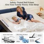 Tami Tami T600 Adjustable Bed Frame Twin XL Size with Remote & Massage - Syncable Electric Beds Bases, Zero Gravity, USB, Side Pocket, Nightlight, Quiet Motor, 5 Min Easy Assembly