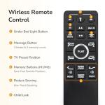 Emerspring Twin XL Adjustable Bed Frame and 10 inch Firm Gel Memory Foam Mattress，Massage，Memory Positions，Head and Foot Incline,Zero Gravity，Dual USB Ports，Under Bed Lights，Anti-Snore，Easy Assembly