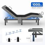 OTDMEL Adjustable Bed Frame Twin XL with Massage, Electric Bed Base Frame with Adjustable Legs, USB Ports, Wireless Remote, Zero Gravity & Anti-Snore, Twin XL