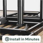 SunsGrove Twin XL Adjustable Bed Frame with Wireless Remote, Zero Gravity, Head & Foot Incline, Anti-Snore, Memory Presets, Quiet Motor, Electric Bed with Adjustable Leg Heights