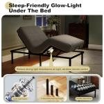 Hanherry Adjustable Bed Frame Twin XL Size, Zero Gravity Anti-Snore Ergonomic Electric Base with Wireless Remote, Nightlight, Quick Assembly，Adjustable Height, 2 USB Ports