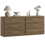 SICOTAS Set of 2 Oversized Nightstands with Drawers