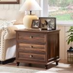 Farmhouse Night Stand Set of 2 with Drawers