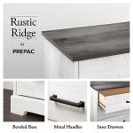 Rustic Ridge Nightstand with 2 Drawers and Cubby