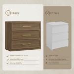 SICOTAS Set of 2 Oversized Nightstands with Drawers