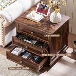 Farmhouse Night Stand Set of 2 with Drawers