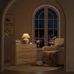 SICOTAS Set of 2 Oversized Nightstands with Drawers