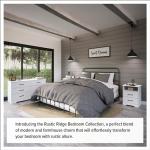 Rustic Farmhouse Nightstand with 3 Drawers