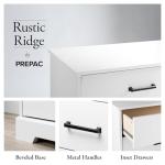 Rustic Farmhouse Nightstand with 3 Drawers