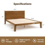 Queen Japanese Joinery Bed Frame with Storage