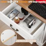 Farmhouse Nightstand Set of 2 with Charging Station