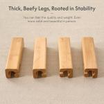 Japanese Joinery Solid Rubberwood Queen Bed Frame