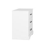 Rustic Farmhouse Nightstand with 3 Drawers