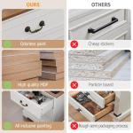 Farmhouse Nightstand Set of 2 with Charging Station