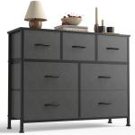 Sweetcrispy 7-Drawer Dresser with Fabric Bins