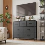 Sweetcrispy 7-Drawer Dresser with Fabric Bins