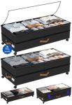 GOVEYONY Under Bed Storage with Wheels 2-Pack, 75L XXL Under the Bed Storage Containers Large, 12" Tall Adjustable Storage for Underbed with Lids, Rolling for Clothes, Shoes, Blankets (Black)
