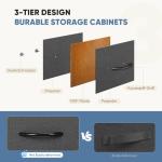 DUMOS 9-Drawer Fabric Dresser with Wood Top