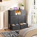 DurayLoly 10-Drawer Dresser with LED Light