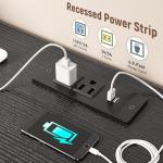 10-Drawer Bedroom Dresser with LED Light & Power Outlet