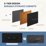 9 Drawer Fabric Dresser with Metal Frame