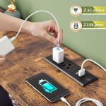 8 Drawer Fabric Storage Dresser with LED Lighting