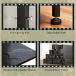 Black Dresser with LED Light and 13 Drawers