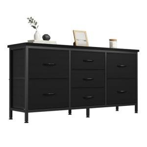 DUMOS 7 Drawer TV Stand and Dresser Combo