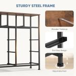 9 Drawer Fabric Dresser with Wood Top