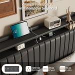 Full Size Floating Bed Frame with LED Lights