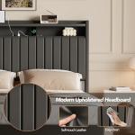 Full Size Floating Bed Frame with LED Lights