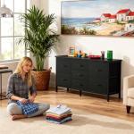 DUMOS 7 Drawer TV Stand and Dresser Combo