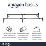 King-Size Metal Bed Frame with 9-Leg Support