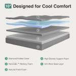 Novilla 10-Inch Gel Memory Foam Queen Mattress