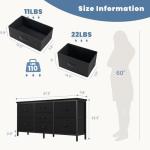 DUMOS 7 Drawer TV Stand and Dresser Combo