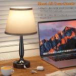Kakanuo Touch Nightstand Lamp with USB Charging